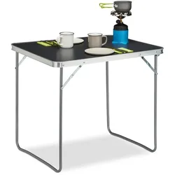 Relaxdays Campingtisch klappbar Grau,Silber