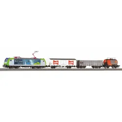 PIKO 59028 H0 SmartControl light S-Set Güterzug BLS Re 485 + 3 Wagen A-Gleis & Bettung, BLS, Ep. VI