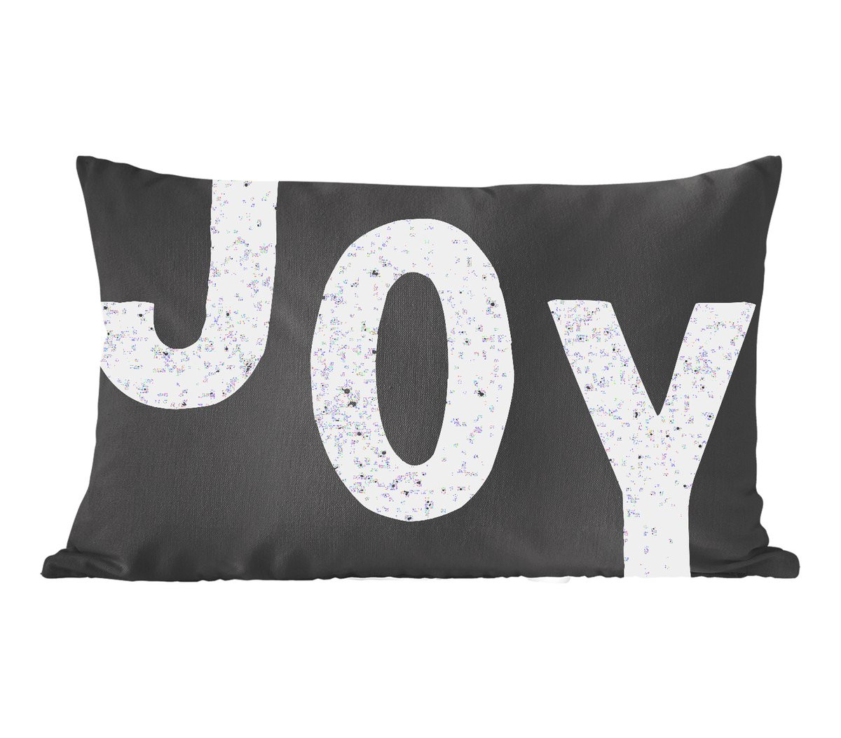 PillowMonkey Sierkussen Joy Kerstmis Zwart B/D/H: 50 x 30 cm
