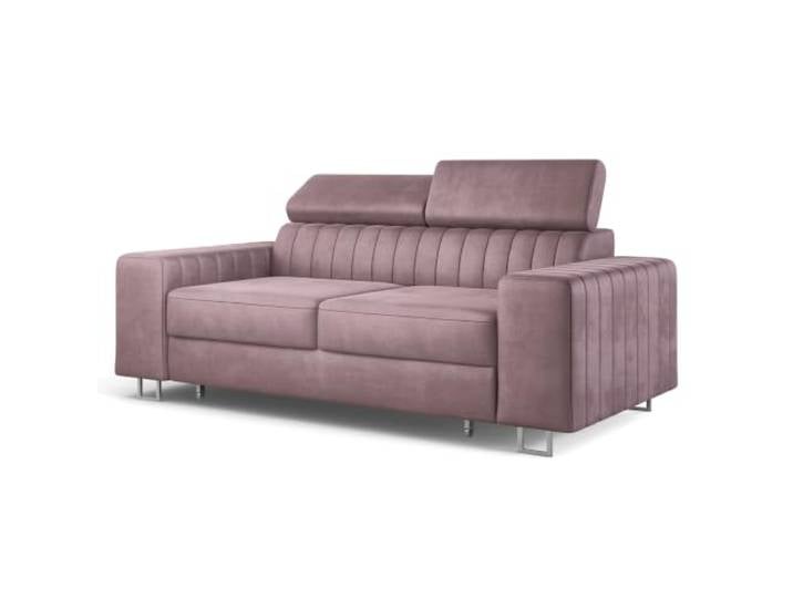 Masseno Sofa Solan mit Schlaffunktion, Sofa mit Bettkasten, Wohnzimmersofa, Couch, Soffa, Bettsofa, Couchgarnitur- Flieder, Monolith 62