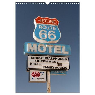 Historic Route 66 Motel (Wall Calendar 2026 DIN A3 portrait), CALVENDO 12 Month Wall Calendar