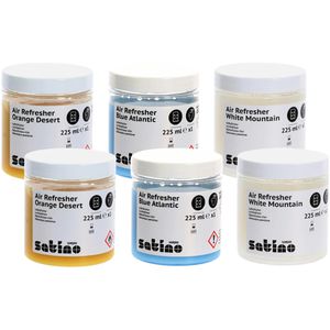Satino Raumduft Eco Lufterfrischer, Nachfüller-Set, 6x225ml, Blue Atlantic, White Mountain, Orange Desert, Typ AR1, 2 Stück