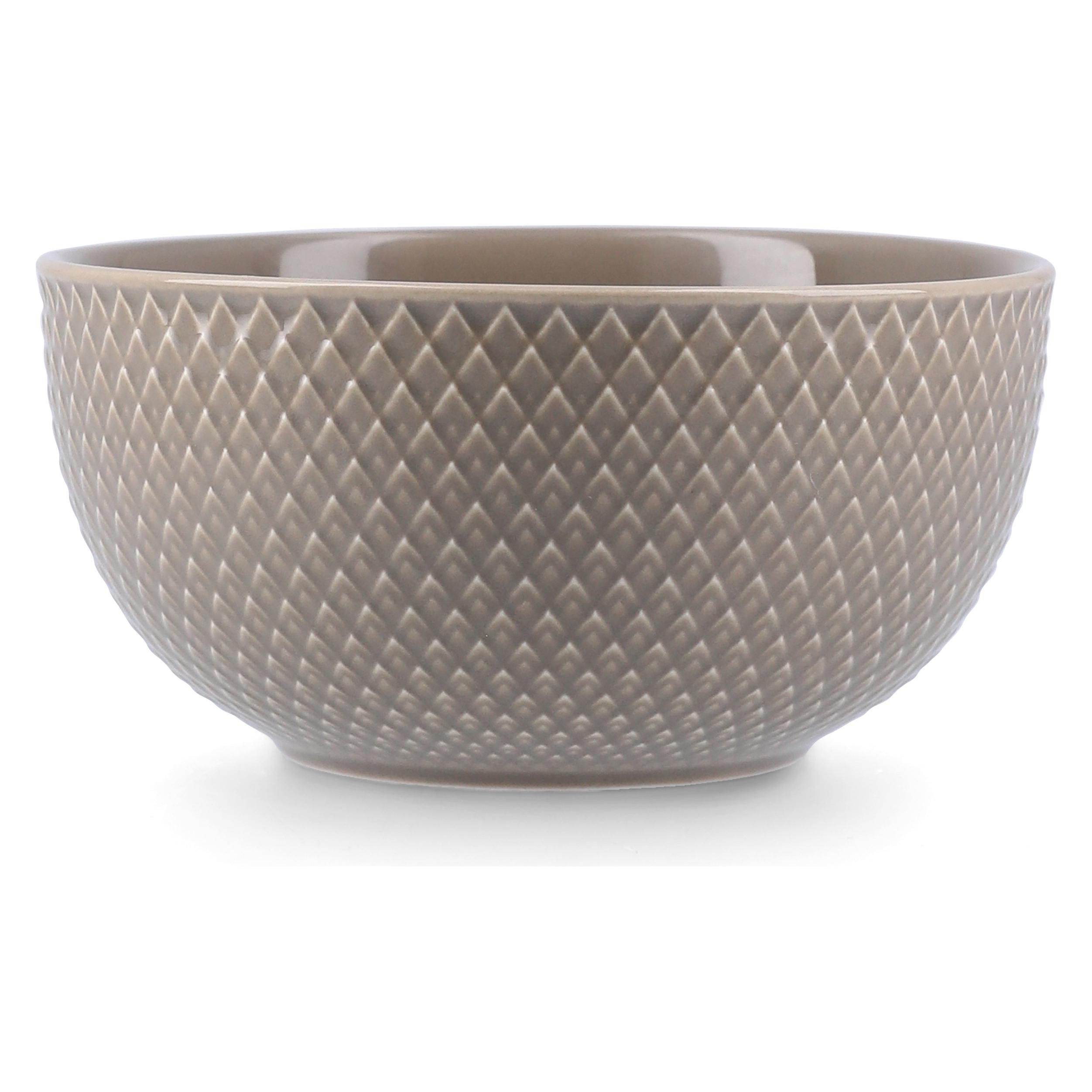 Lyngby Porcelaen - Rhombe Earth Bowl - Clay - Ø13 cm (13 cm) (201819)