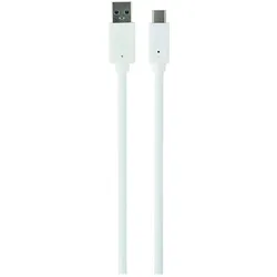 Gembird CABLE USB-C TO USB3 0.1M WHITE/CCP-USB3-AMCM-W-0.1M (0.10 m, USB 3.2 Gen 1, 36 W), USB Kabel