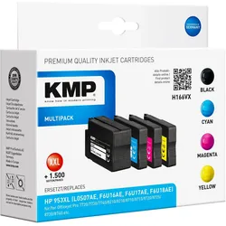 KMP, Druckerpatrone, H166VX (BK, C, M, Y)