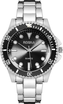ModernMart Luxury Mens Business Quartz Watch Stainless Steel Classic Dress Sport Timepiece silver Black