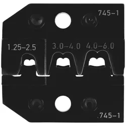 Rennsteig Crimpeinsatz für Flachstecker und linke Fahnenstecker 1,25 - 6,0 mm2 - 624 745-1 3 0