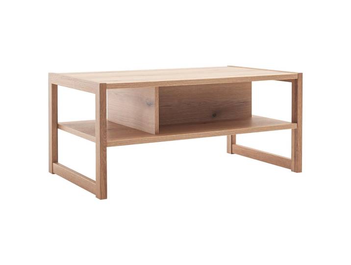 Hom`in Couchtisch, Eichefarben, Holzwerkstoff, rechteckig, eckig, 55x43x95 cm, Wohnzimmer, Wohnzimmertische, Couchtische, Couchtische eckig