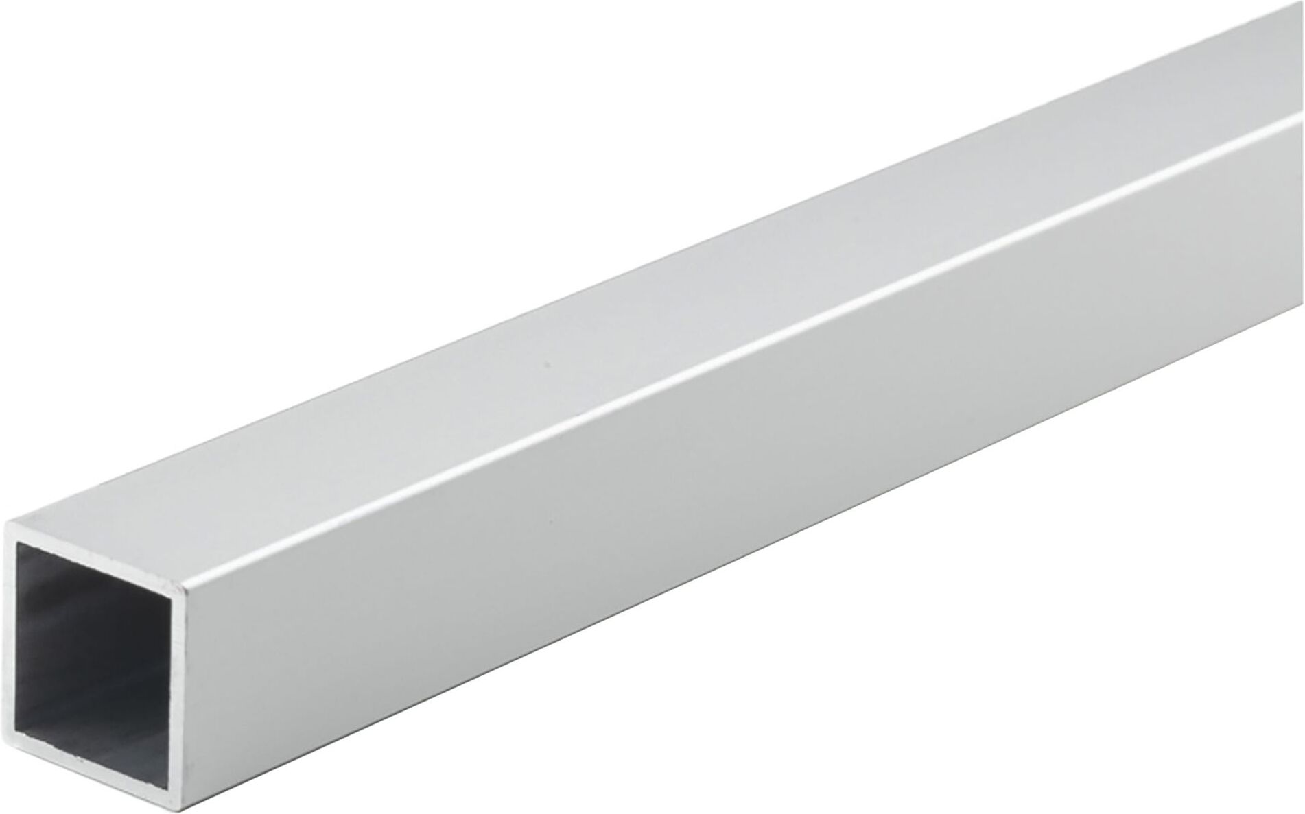 Arcansas TUBO QUADRO ALLUMINIO 10x10x1 mm 1 m ARGENTO SATINATO