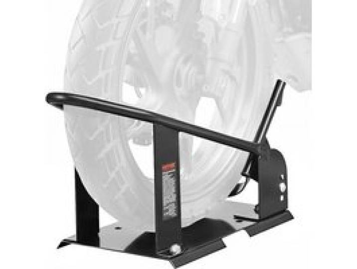 VEVOR Motorrad Radkeil, 816,5 kg Kapazität Radhalter, Hochleistungsstahl Motorrad Vorderradständer mit 3 verstellbaren Löchern, für 381–533,4 mm Off-Road Motorräder, Standard Motorräder
