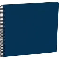 Uni Economy Fotoalbum groß marineblau mit schwarzen Karten