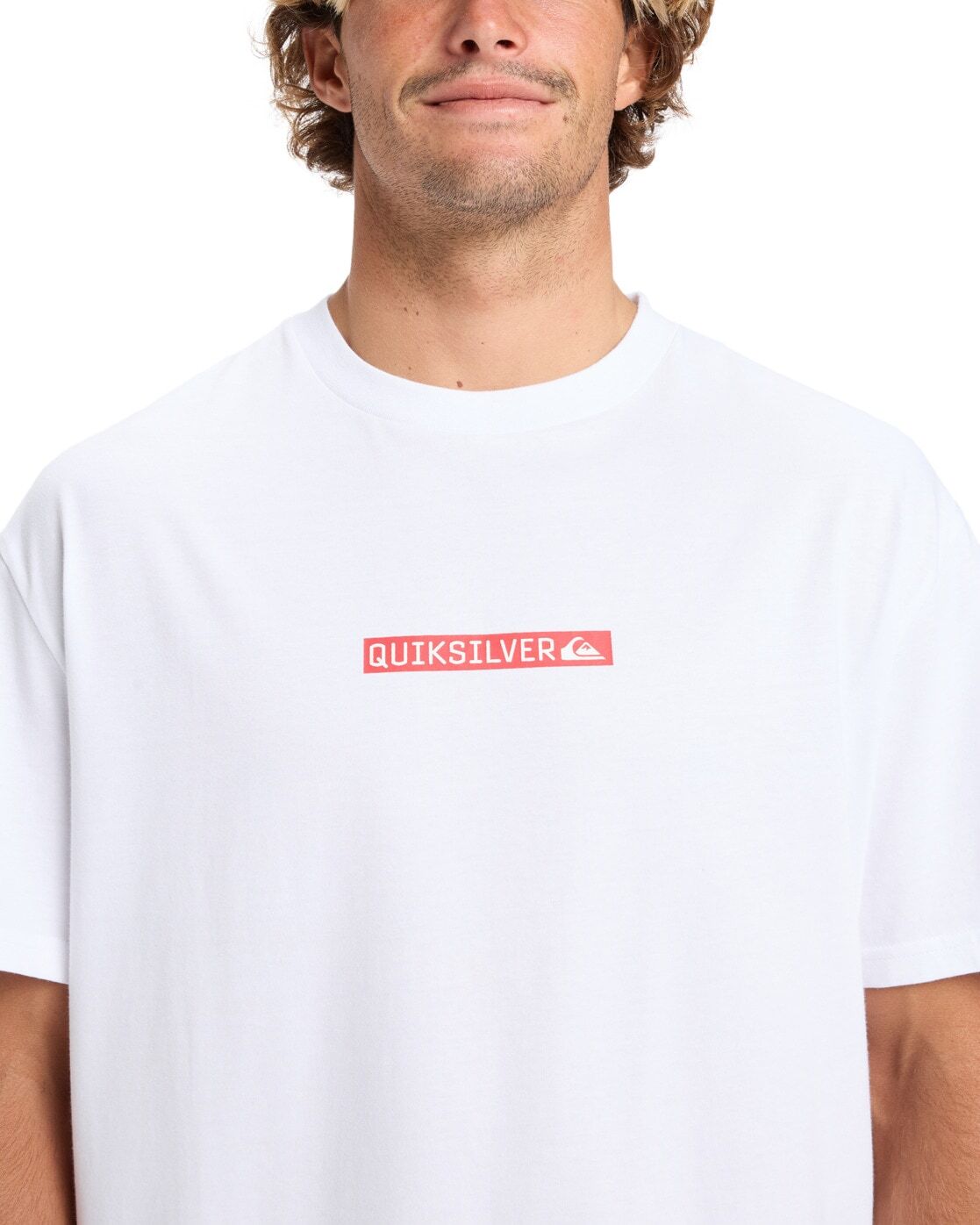 T-Shirt QUIKSILVER "Dna Clicker", Herren, Gr. S, weiß, Obermaterial: 100% Baumwolle., Shirts T-Shirt