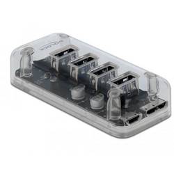 Delock 64087 USB-Hub 4 Port USB-A USB 3.2 Gen1 5 GBit/s Transparent 64087