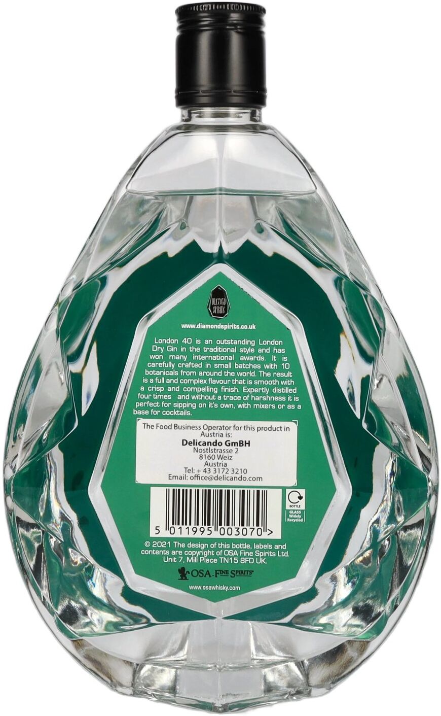 Old St. Andrews Fine Spirits London 40 London Dry Gin 40% Vol. 0,7l