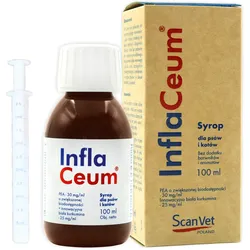 ScanVet InflaCeum - Ergänzungsfuttermittel - Diätetische Mischung für Hunde und Katzen 100ml