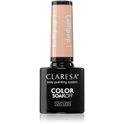 Claresa, Nagellack, Lollipop UV-Nagellack 5ml (Orange, UV-Gel Lack)