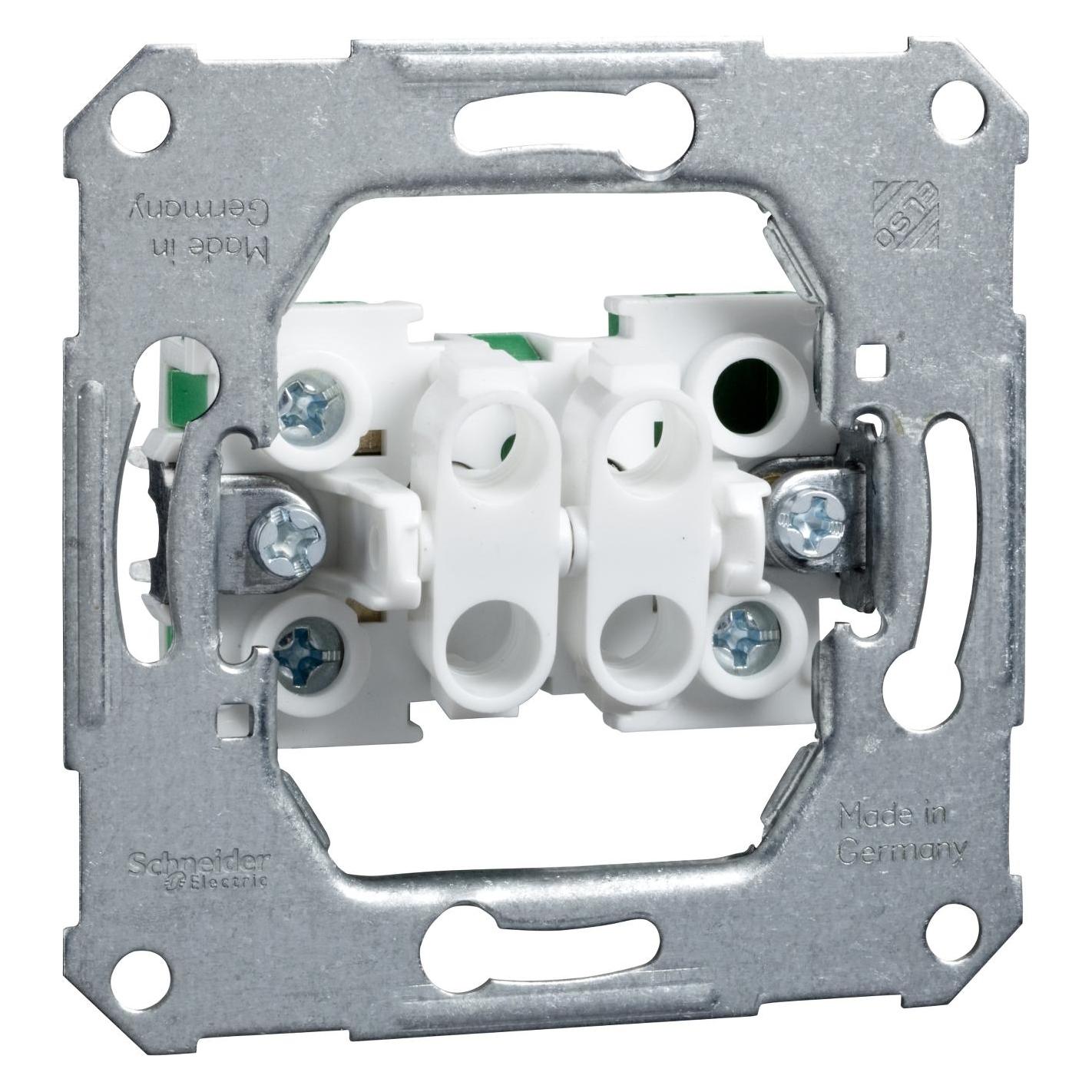 Schneider GmbH UP-Doppeltaster getrennten Strombahn 10A (122510)