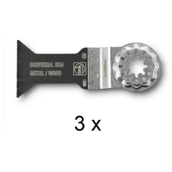 Fein Multimaster Multitalent 3er Pack E-Cut Universal Sägeblatt 44x55mm SL