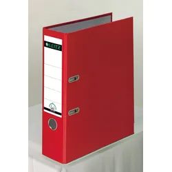 LEITZ Ordner Rückenbreite 8 cm DIN A4 Kunststoff rot
