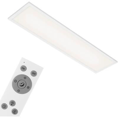 BRILONER LEUCHTEN LED Panel "7167016 Piatto", weiß, Leuchten, Deckenlampe, 100x25x6cm, 24W, Wohnzimmer, Schlafzimmer, Flur