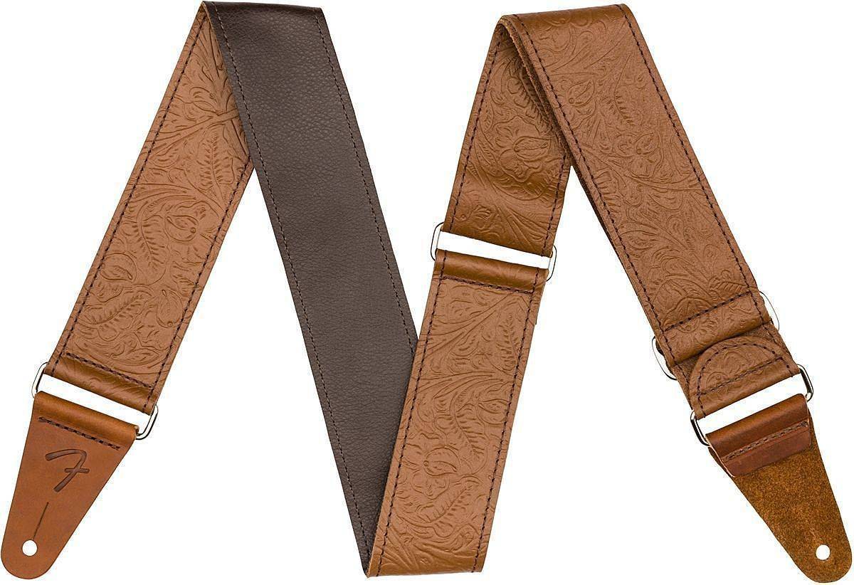 Fender Tooled Leather Guitar Strap 2'' Brown