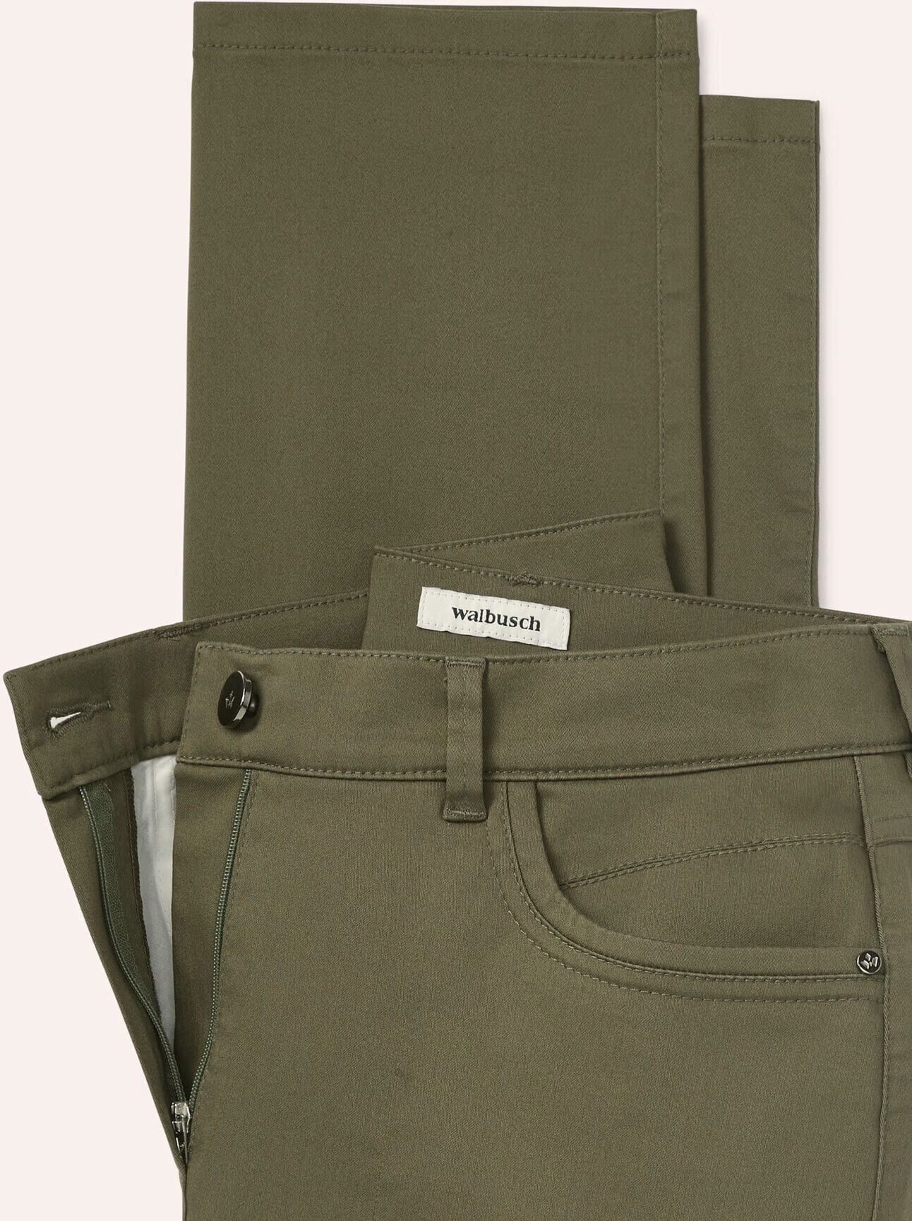 Walbusch Extraglatt Baumwollhose Feminine F, Feminine Fit#normale Größen#Kurzgrößen#Langgrößen, Farbe Grün, 92, bügelfrei atmungsaktiv Damen