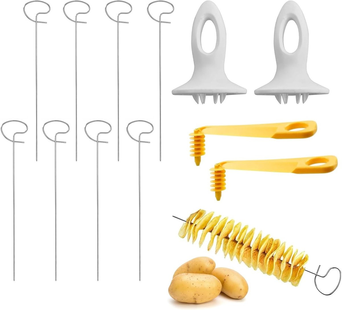 Set van 2 spiraalsnijders voor groenten en aardappelen