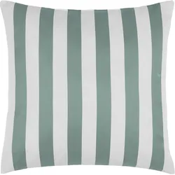 Outdoor-Kissen Amore Streif Weiß/Mintgrün ca. 45x45cm