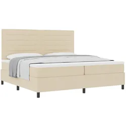 vidaXL, Boxspringbett, Jaburos (Linien-Design) (200 x 200 cm)