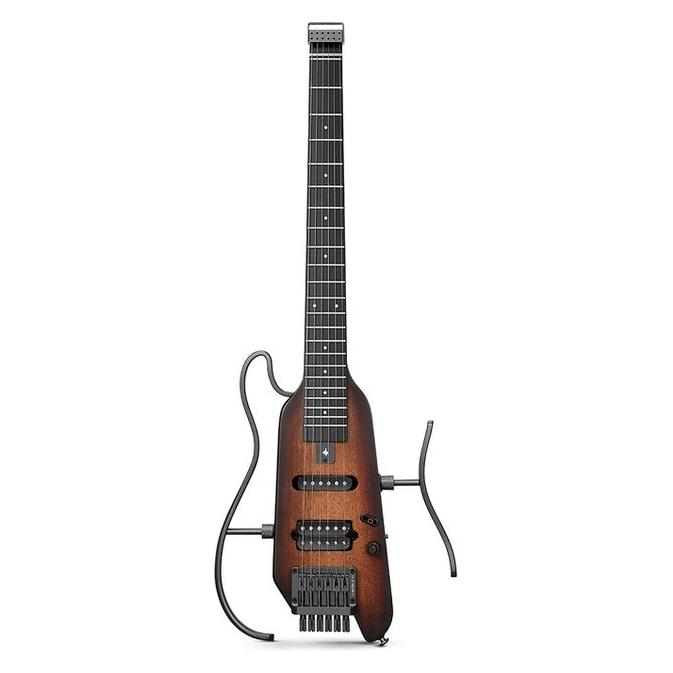 Donner Hush-X Guitar - Sunburst (Ahorn, HPL, Knochen, Mahagoni) (EC6807)
