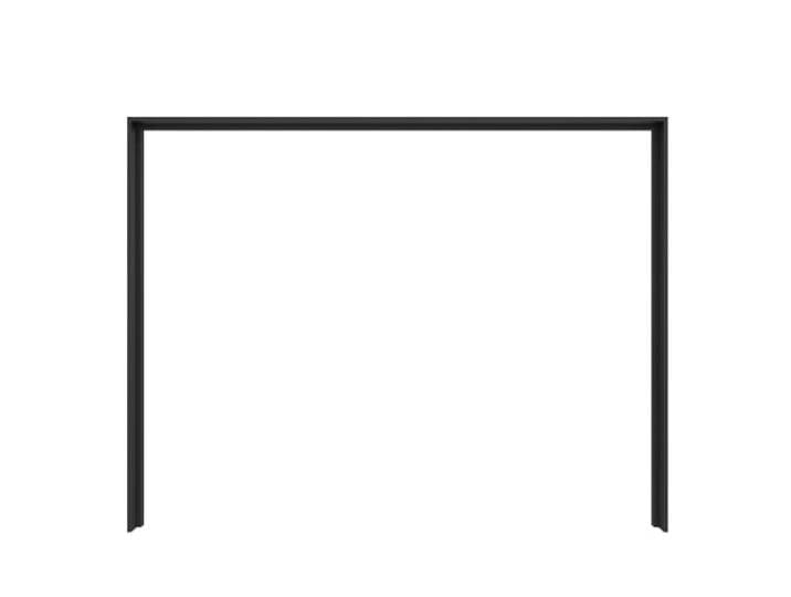 möbelando Passepartout >Passepartout< Das Passepartout in Schwarz (279,4x214,4x23,8 cm) aus Spanplatte mit Melaminbeschichtung bietet modernes Design und stabile ABS-Kanten. Zerlegt geliefert.