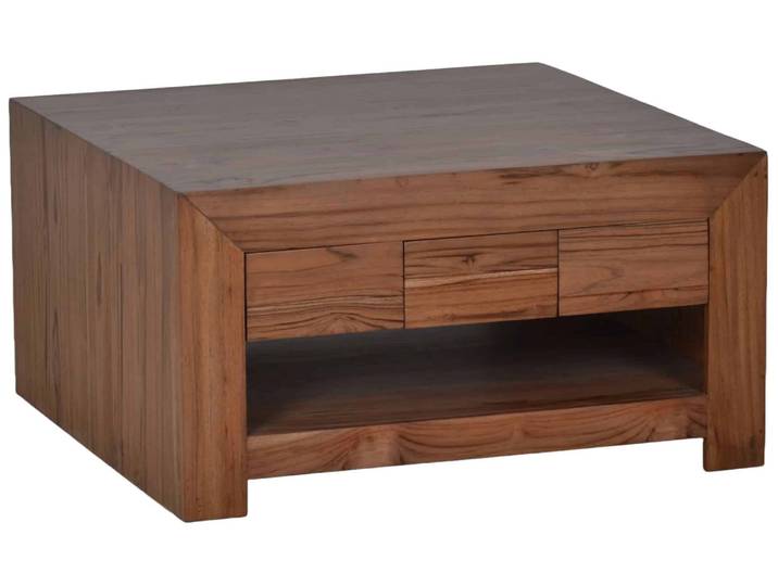 MiaMöbel Couchtisch Maharaja Massivholz Teak Modern Indien Indisch