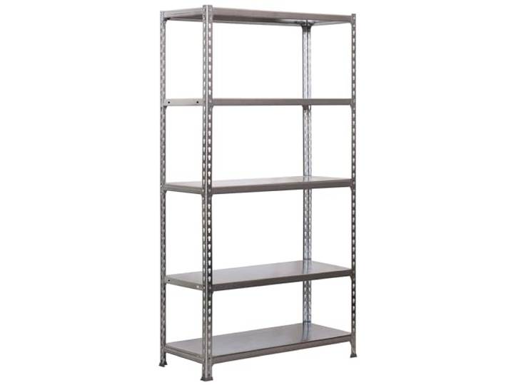 Simon Rack Metallregal 1800x800x400 mm - Simonclick 5 Höhen, Metallablage, Biegepunkt 180 kg, Korrosionsschutzlackierung, Klicksystem-Montage, Verzinkt