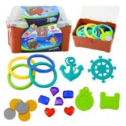 Lean Toys Schatzkisten-Set zum Tauchen und für Wasserspass, Braun, 21-teilig. (67992698)