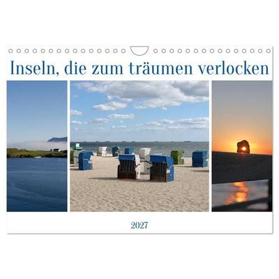 Inseln, die zum träumen verlocken (Wandkalender 2027 DIN A4 quer), CALVENDO Monatskalender