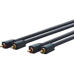 CLICK 70377 - Cinch Kabel, 2x Cinch Stecker, 1,0 m