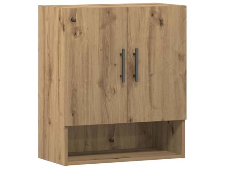 MNCVXAXG Wandschrank Eiche Handwerk 60 x 31 x 70 cm Spanplatte Wandmontage, glatte Oberfläche, feuchtigkeitsbeständig, Displayplatte, mehrschichtiges Holz