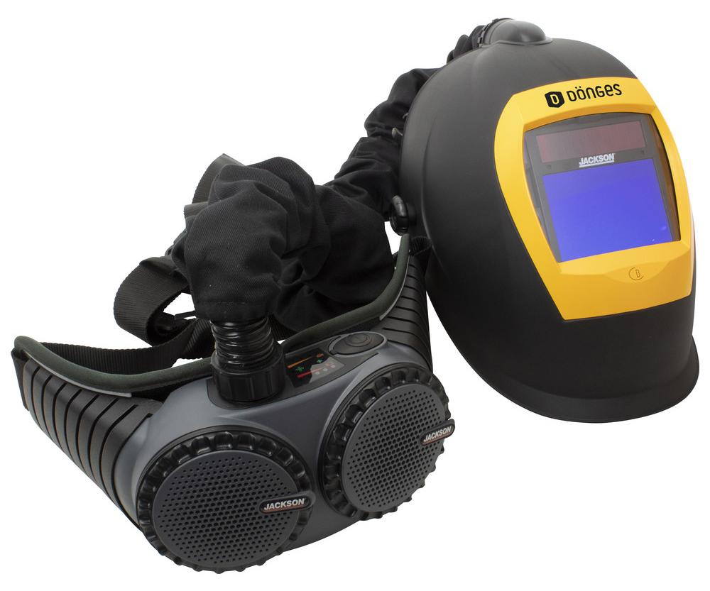 Dönges Schweißerschutz-Automatikhelm mit Gebläseeinheit (Schuutzhelm), Helm: