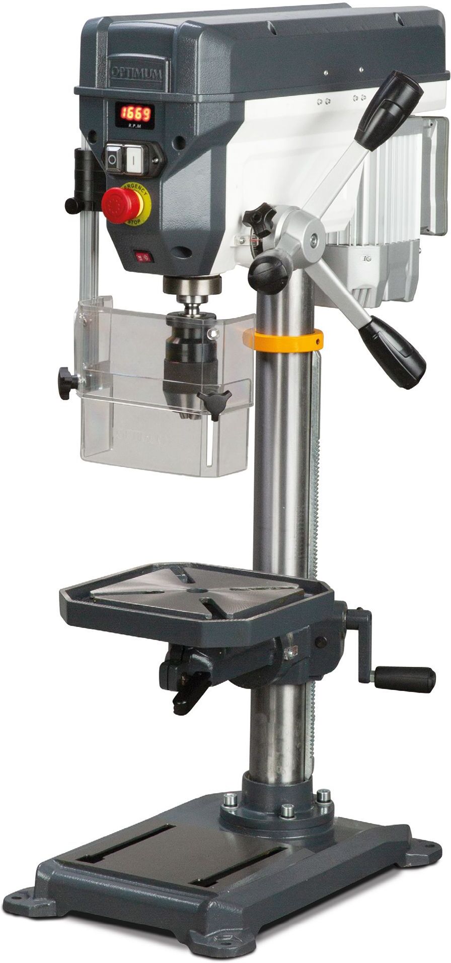 Perceuse d'établi jusque ø 16 mm raccord CM2 750W 230V vitesses variables mécanique Optidrill DQ20V 230V