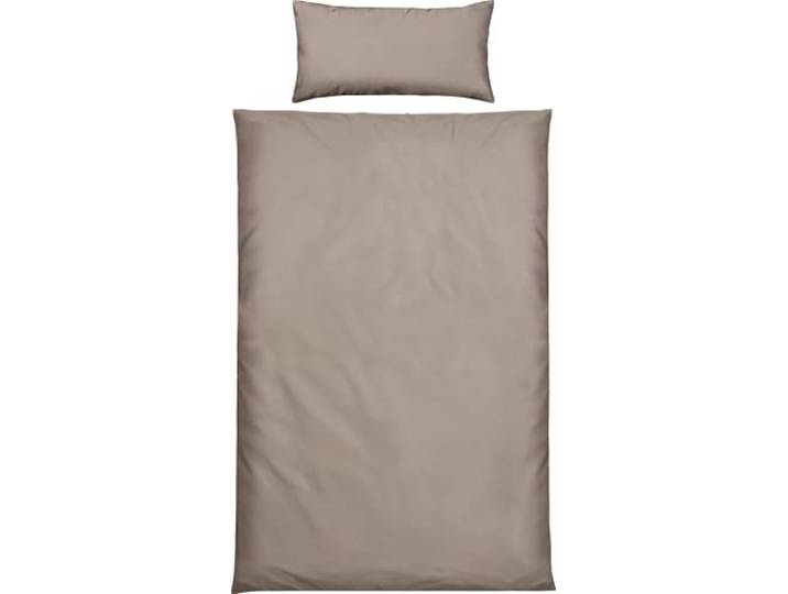 REDBEST Microfaser-Samt Bettwäsche Boston Uni Taupe Größe 40x80 cm / 135x200 cm - samtig weich, kuschelige Wärme, strapazierfähig, pflegeleicht, für kalte Winternächte