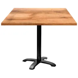 RestooTab - Tisch Bazila 90x90cm Dekor heller Tanin