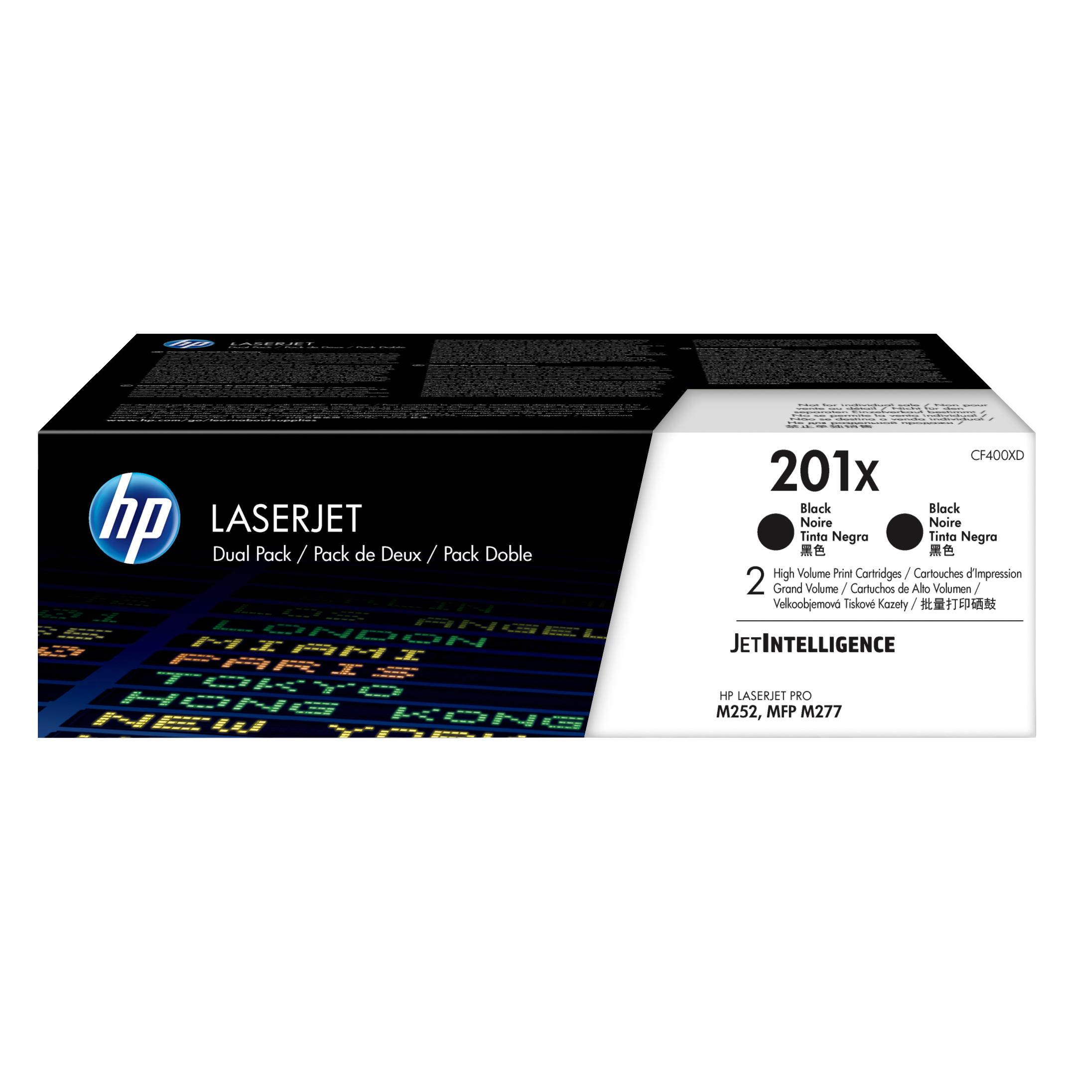 HP 201X 2er-Pack (BK) (CF400XD)