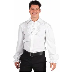 Thetru Herren Rüschenhemd mit Jabot Deluxe (S)