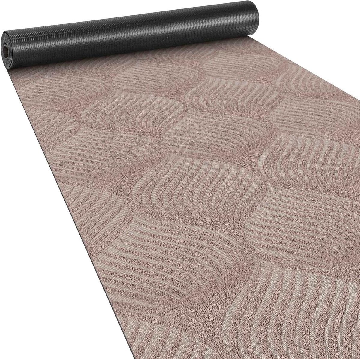 Baker bruin loper vloerkleed met zacht velours oppervlak, 50 x 400 cm