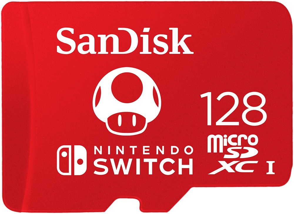 SanDisk 128 GB microSDXC Speicherkarte für Nintendo Switch rot