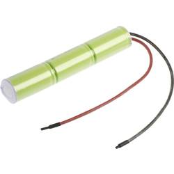 Mexcel Inline L1x3 Akkupack 3x Baby (C) hochtemperaturfähig, Kabel, Flat-Top NiMH 3.6 V 4000 mAh H-C4000HT