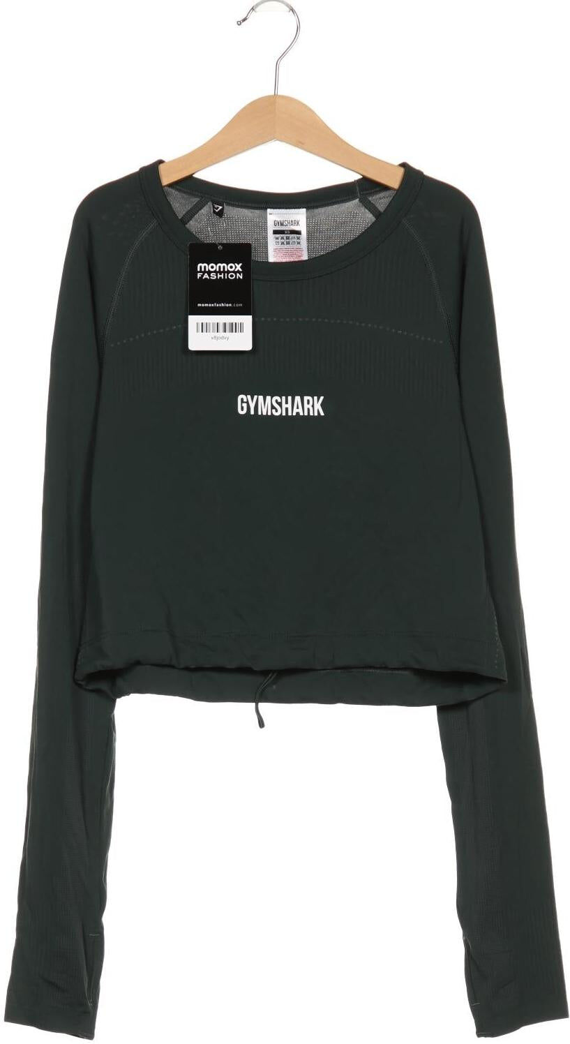 Gymshark Damen Langarmshirt, Grün, Gr. XS, Synthetik - Second Hand