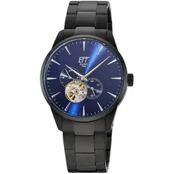 ETT Eco Tech Time EGS-40405-31M Herren-Automatikuhr Motion Drive Schwarz/Blau