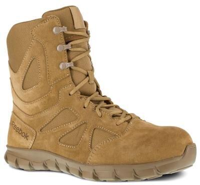 "Reebok Work Sublite Cushion Tactical 8"" CT - Mens 8 Brown Boot Medium"