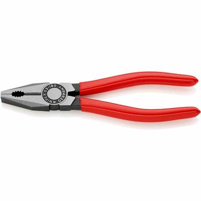 KNIPEX Kombizange, 180mm, Vorstehende Schneide, Isoliert, 1-Komponenten